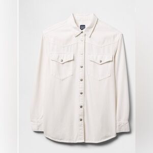 New GAP Denim Button-Down Shirt 100% cotton